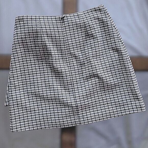 Wilfred Wrap-Front Skirt beige houndstooth check Size 0 - Picture 9 of 14